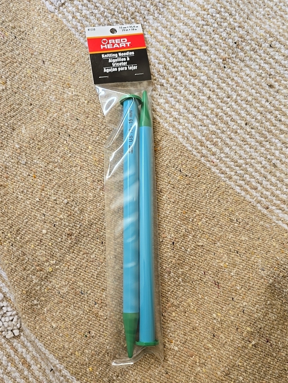 Red Heart Knitting Needles 81514 19 US, 15mm 14in , SEALED NEW